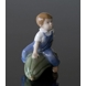 Boy with pumpkin, Royal Copenhagen figurine no. 4539 or 153