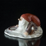 Pixie with Porridge, Wiberg, Royal Copenhagen Christmas figurine