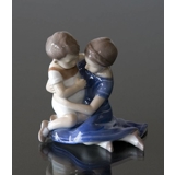 Children playing embracing, Bing & Grondahl figurine no. 1568