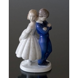 Pardon Me, Girl and Boy shy first meeting, Bing & grondahl figurine no. 2372