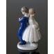 Pardon Me, Girl and Boy shy first meeting, Bing & grondahl figurine no. 2372 or 490