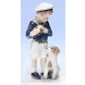 Jens with dog, Royal Copenhagen figurine no. 683
