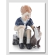 Jens mit seiner Katze Felix, Royal Copenhagen Figur Nr. 684