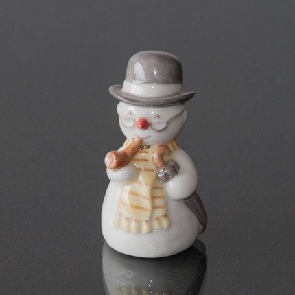 Snowman, Grandfather with Pipe, Royal Copenhagen winter figurine no. 766
