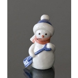 Snowman Boy with Shovel, Royal Copenhagen winter series figurine