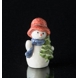 Snowman Girl with Christmas Tree, Royal Copenhagen winter series figurine no. 772