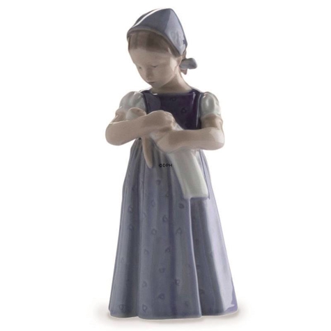 Mary Girl in blue dress, Bing & Grondahl figurine no. 2721 561 | No. 1023561 | Alt. | DPH Trading
