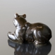 Bear lying comfortably, Royal Copenhagen stoneware figurine no. 21520 or 238