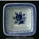Royal Copenhagen/Aluminia Tranquebar, blue, Square Bowl no. 11/1338