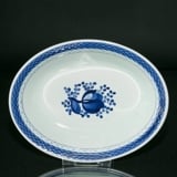 Royal Copenhagen/Aluminia Tranquebar, blue, oval bowl (length 29.5cm)