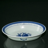 Royal Copenhagen/Aluminia Tranquebar, blue, oval bowl (length 29.5cm)