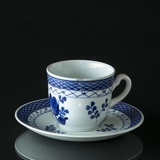 Royal Copenhagen/Aluminia  Tranquebar, blue, coffee cup, capacity 1.8 dl