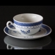Royal Copenhagen/Aluminia  Tranquebar, blue, tea cup no. 957