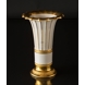 Royal Copenhagen White Hetsch vase with gold