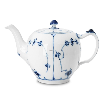 Blue Fluted, Plain, Tea Pot no. 132, capacity 35 cl., Royal Copenhagen