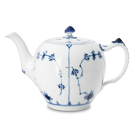 Blue Fluted, Plain, Tea Pot, capacity 100 cl., Royal Copenhagen