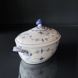 Blue Fluted, Plain,Tureen with lid and saucer, capacity 200 cl., Royal Copenhagen no. 1-214