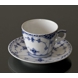 Blue Fluted, Half Lace, small Coffeee Cup and saucer no. 1/719 or 068, Royal Copenhagen