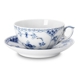 Blue Fluted, Half Lace, Tea Cup and saucer, capacity 20 cl., Royal Copenhagen