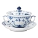 Blue Fluted, Half Lace, Soup Cup with lid no. 1/764 or 106, capacity 35 cl., Royal Copenhagen