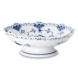 Blue Fluted, Half Lace, Round Cake Dish on low foot no. 1/511 or 427, Royal Copenhagen