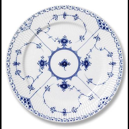 Blue Fluted, Half Lace, plate, Royal Copenhagen 22cm