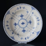 Blue Fluted, Half Lace, flat plate 25cm