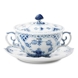 Musselmalet Vollspitze, Suppentasse mit Deckel Nr. 1/1228 oder 106, Inhalt 35 cl., Royal Copenhagen