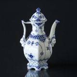 Blue Fluted, Full Lace, Small Coffee Pot, capacity 45 cl., Royal Copenhagen