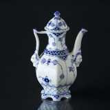 Blue Fluted, Full Lace, Small Coffee Pot, capacity 45 cl., Royal Copenhagen
