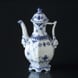 Blue Fluted, Full Lace, Small Coffee Pot no. 1/1030 or 121, capacity 45 cl., Royal Copenhagen