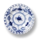 Blue Fluted, Full Lace, round small dish no. 1/1004 or 330, Royal Copenhagen