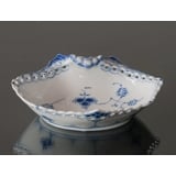 Blue Fluted, Full Lace, oval Pickle Dish, Royal Copenhagen