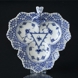 Blue Fluted, Full Lace, Pickle Dish, Tripolite with double lace no. 1/1077 or 354, Royal Copenhagen 25cm