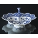 Blue Fluted, Full Lace, Pickle Dish, Tripolite with double lace no. 1/1077 or 354, Royal Copenhagen 25cm