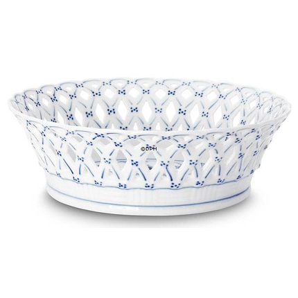 Blue Fluted, Full Lace, small Fruitbowl 19cm no. 1/1054 or 397, Royal Copenhagen