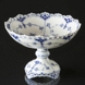 Blue Fluted, Full Lace, Cake Dish on high foot no. 1/1020 or 428, Royal Copenhagen 21cm