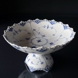 Musselmalet Vollspitze, Kuchenschale auf hohen Fuß, Royal Copenhagen 29cm