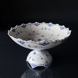 Musselmalet Vollspitze, Kuchenschale auf hohen Fuß, Royal Copenhagen 29cm