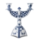 Blue Fluted, Full Lace, Candlestick 2 branches no. 1/1169 or 506, Royal Copenhagen