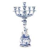 Blue Fluted, Full Lace, Candlestick 5 branches, Royal Copenhagen
