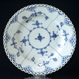 Blue Fluted, Full Lace, Flat Plate 23cm - Unique  (1870-1893) with small chip on the back side