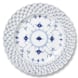 Blue Fluted, Full Lace, Plate with open-work border, Royal Copenhagen 25cm