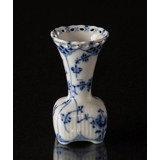 Blue Fluted, Full Lace, small individuel Vase