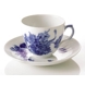 Blaue Blume, geschweift, Kaffeetasse und Untertasse Nr. 10/1870 oder 071, Inhalt 18 cl., Royal Copenhagen