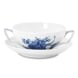 Blue Flower, Curved, Soap cup with saucer no. 10/1872 or 107, Royal Copenhagen