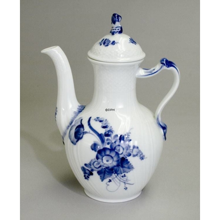 Blue Flower, Curved, Coffee Pot no. 10/1517 or 123, Royal Copenhagen