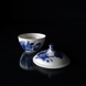 Blaue Blume, geschweift, Zuckerdose Nr. 10/1678 oder 153, Inhalt 15 cl., Royal Copenhagen