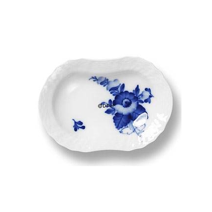 Blue Flover, Curved, Oval individual Ashtray no. 10/1802 or 333, Royal Copenhagen 10cm