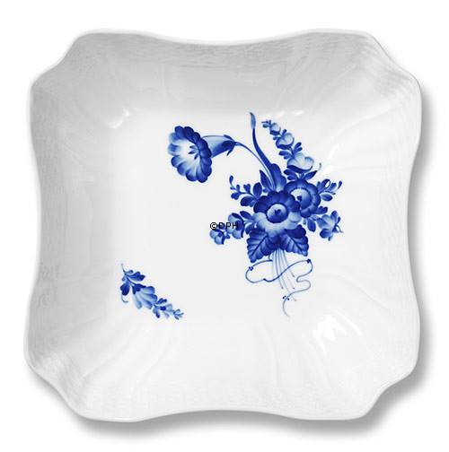 Blue Flower, Braided, square Salad Bowl no. 10/8063 eller 576, Royal  Copenhagen 21cm